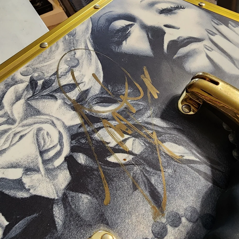 Kat Von D 10th Anniversary Limited Edition Train Case Make Up Case - SIGNED